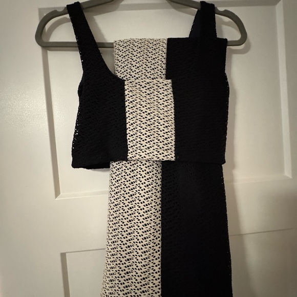 Anthropologie Palmacea Kira Black and White Textured Crop Top - Picture 4 of 4